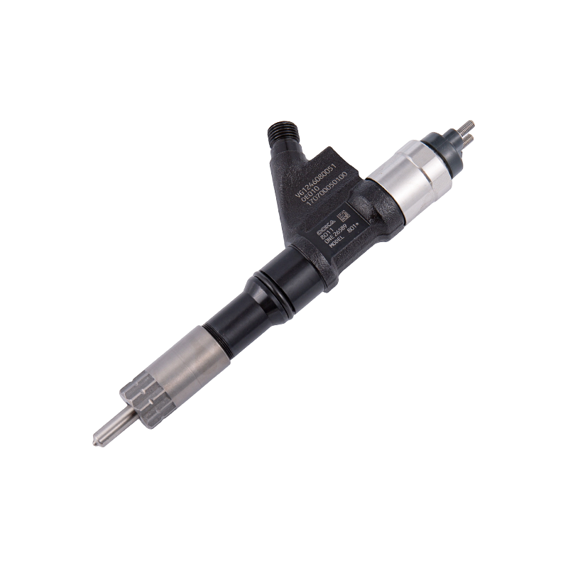 Ag luí le injector breosla sraith Denso G2 095000-8011 - oiriúnach do thacair ghineadóra Mitsubishi 6M60 / Caterpillar C9.3. Caighdeán astaíochta: Sraith 3